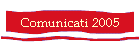Comunicati 2005